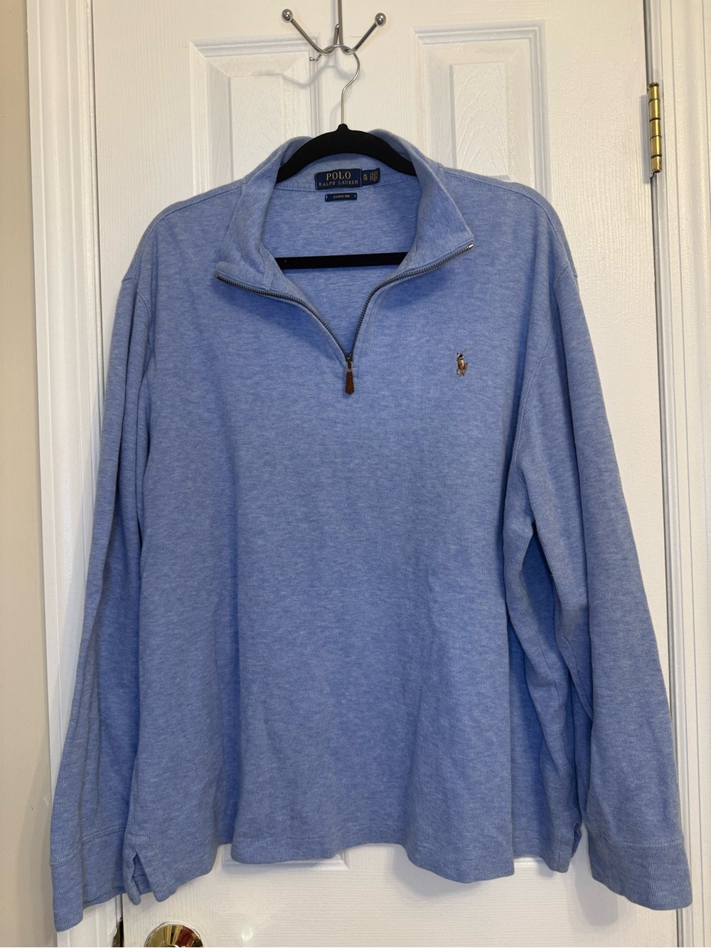 Polo by Ralph Lauren Light Blue Quarter-Zip Pullover